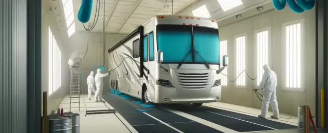 rendering of rv paint booth rohnert park