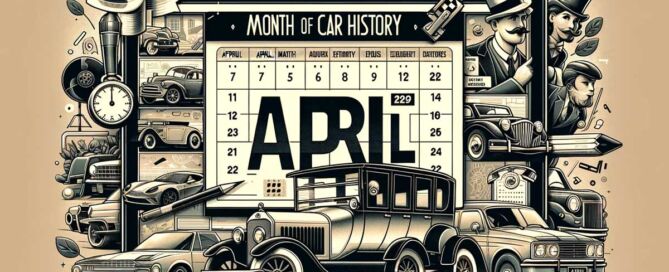 old looking calendar with old cars
