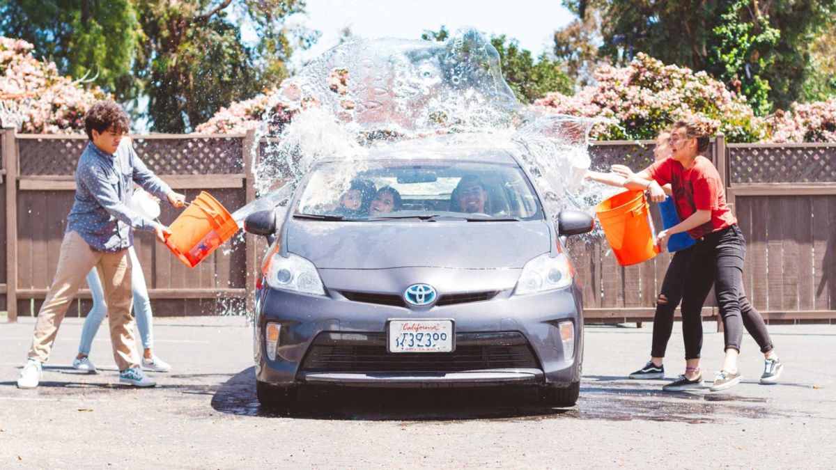 car being washed